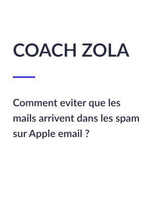 Comment signaler à Apple mail que ce mail n'est pas un spam