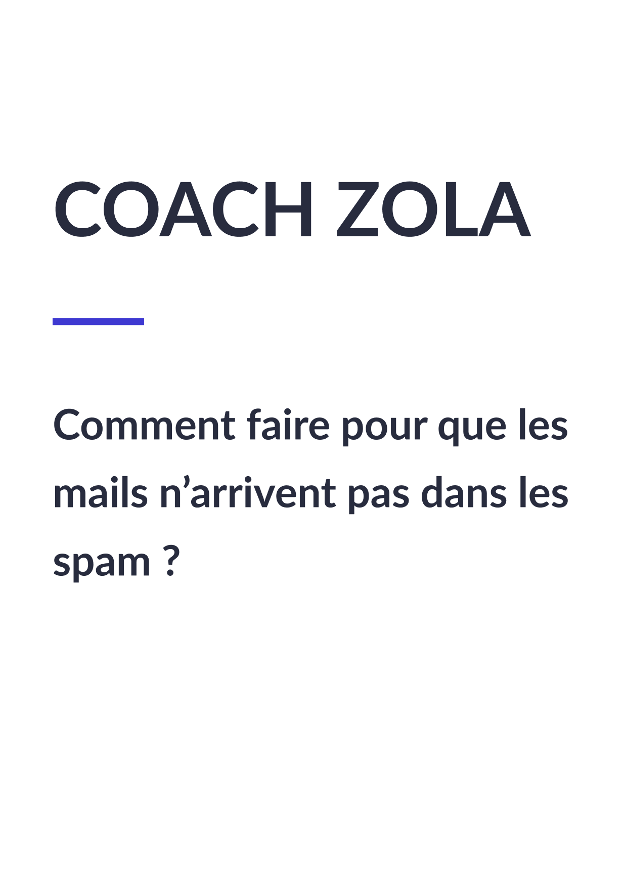 Infographie sur les astuces pour que les emails n'arrivent pas dans les spams